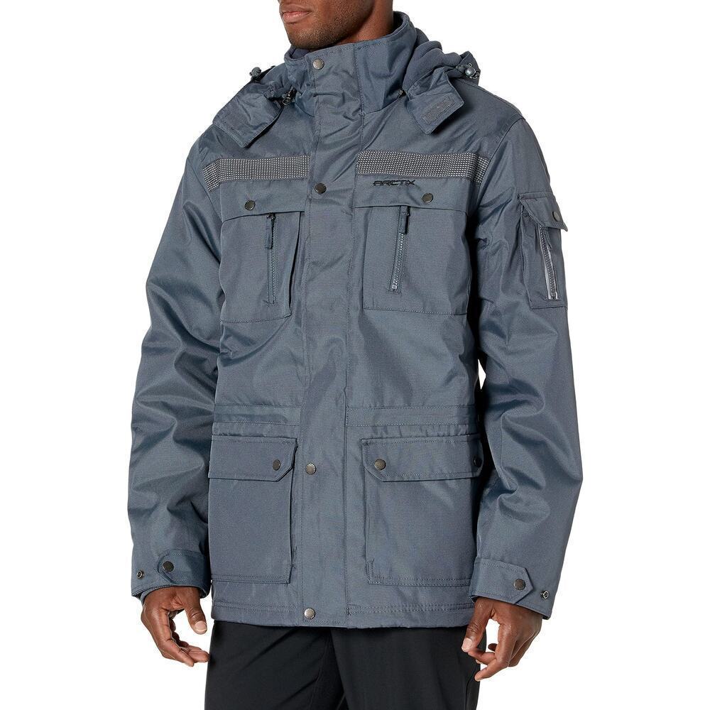 Arctix Performance Tundra Jacket with Added Visibility Gray Men's Size L NWOT